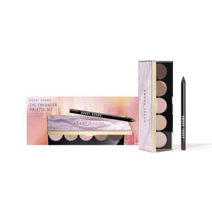 Eye Enhancer Palette Set, 5-Well Eye Shadow Palette<br>Kajal Eye Liner - cacao