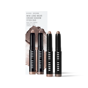 Mini Long-Wear Cream Shadow Stick Duo, Mini Long-Wear Cream Shadow Stick - Golden Pink<br>Mini Long-Wear Cream Shadow Stick - Smokey Topaz, 2 x 0.9g